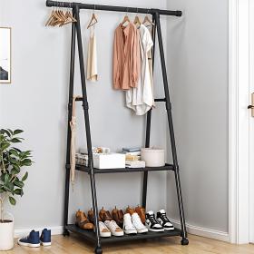 ✨عصري جديد في السوق✨علاقة معاطف معدني قابل للازالة +منظم الملابس والأحذية والحقائب