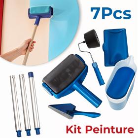 kit Rouleau de peinture mural 7 pièces multifonctionnel