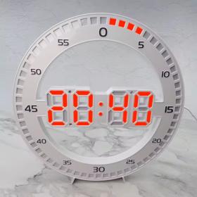 Horloge Murale et Réveil Affichage des Chiffres LED