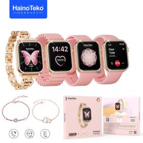Haiino Tekooo Germany G10 Mini Amoled Display 4 paires de bracelets – ساعة ذكية للنساء