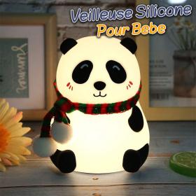 Veilleuse Forme de Pandaa Silicone Rechargeable Pour Bébé