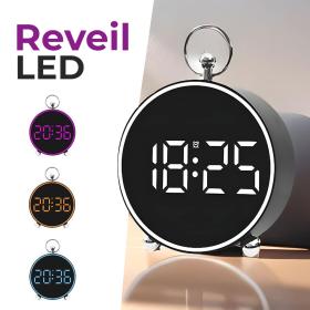 Horloge LED numérique avec affichage de la température