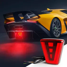 Feux arrière de frein Universel , Style sportif , Flash d'avertissement,pour Auto SUV Moto - مصابيح خلفية للفرامل ، نمط رياضي، فلاش تحذير،