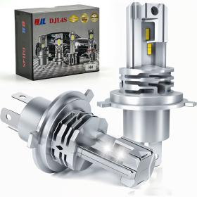 Ampoules de phares à LED H4 avec ventilateur de refroidissement 6500K Blanc 