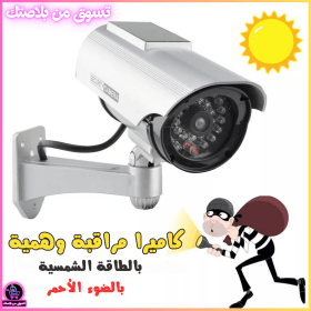 🔥Fausse Caméras de Vidéosurveillance à énergie Solaiire avec Clignotant Rouge LED