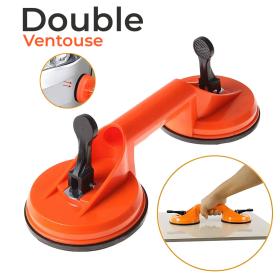 Ventouse sous vide à double griffe pour voiture carrelage et verre