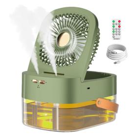 Ventilateur 3 Vitesses et Bruumi--sateur avec Grand Réservoir – مروحة ومعطر جو 2في1