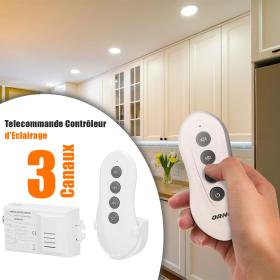 Posco Telecommande Contrôleur d’Eclairage Sans Fil à 3 Canaux – يد تحكم للأضاء المنزلية