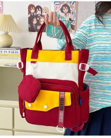 Ensemble de sacs d’école Kawai pour Enfants 2Pcs Avec Pochette Rouge – محفظة 2 قطع كاواي مع محفظة صغيرة أحمر