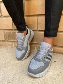 Chaussure streetwear casual confortable semelle absorbante au chocs - GRIS